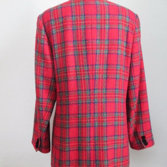 Talbots Wool Plaid Jacket Made in the USA - Picture 5 of 8